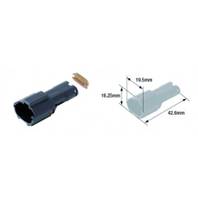 Connectique électrique femelle étanche TOURMAX type 070 (FRY) 