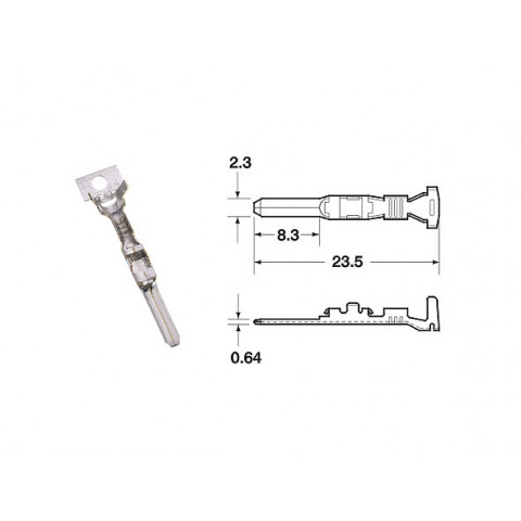 Cosse femelle série 090 SMTO BIHR Ø0,85mm²/1,25mm² - 50pcs 