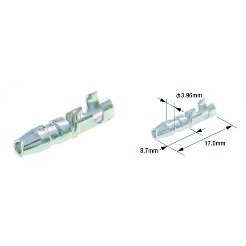 Cosse mâle électrique universelle ronde TOURMAX