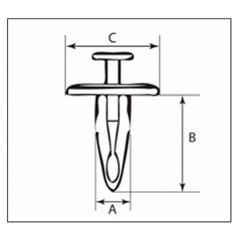 Rivets plastique M8 BOLT