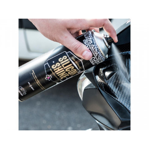 Spray de protection MUC-OFF Motorcycle Silicon Shine 500ml