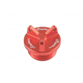 Bouchon de carter d'huile LIGHTECH 3 trous rouge M20 x 1,5