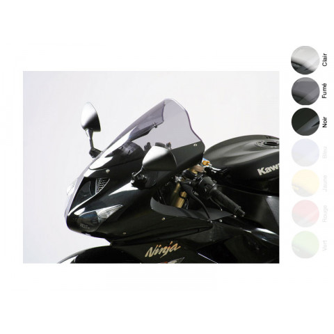 BULLE RACING NOIRE KAWASAKI ZX 636/ZX6R 05-07/ZX10R 06-