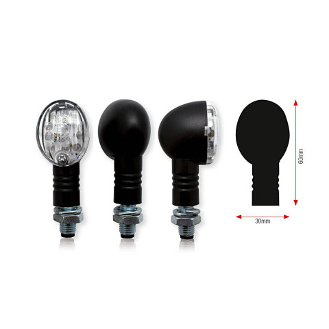 Clignotants BIHR Bullet LED noir universel 