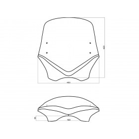 Pare-brise MRA V-Flow C fumé