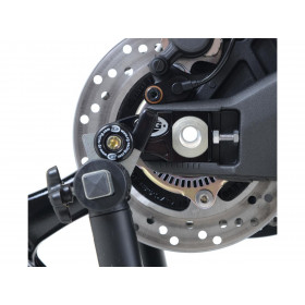 Pions de bras oscillant déportés R&G RACING avec platine noir Kawasaki ZX-10R