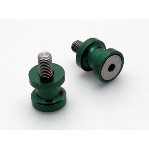 Pions de bras oscillant R&G RACING M10 aluminium vert