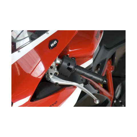 Caches orifice rétroviseur R&G RACING noir Ducati