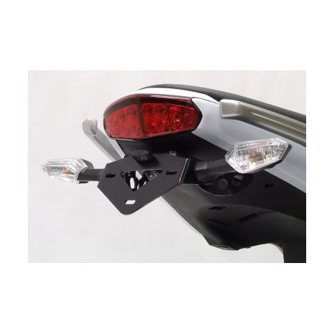 Support de plaque R&G RACING noir Kawasaki ER-6 F/N