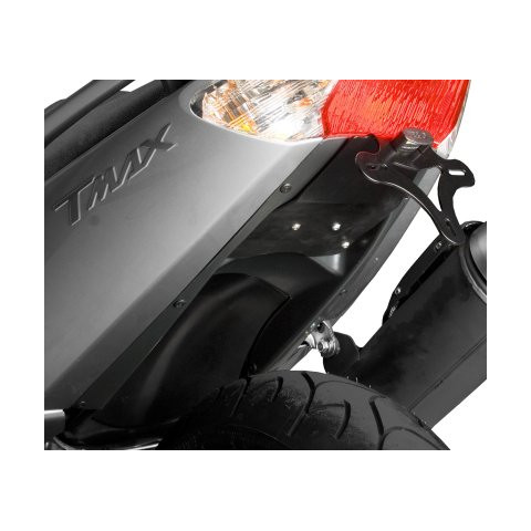 Support de plaque R&G RACING noir avec passage de roue Yamaha T-Max 500