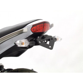 Support de plaque R&G RACING noir Kawasaki ER-6 F/N