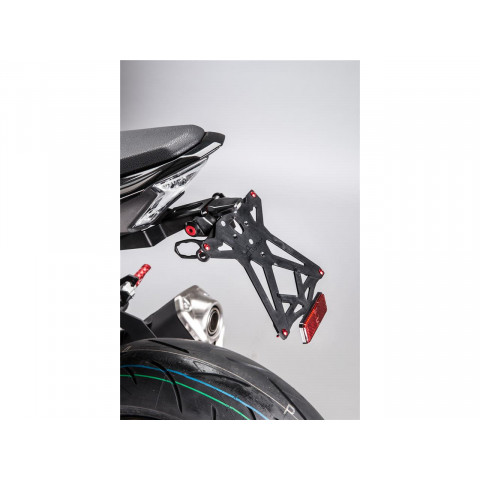 Support de plaque LIGHTECH noir Kawasaki Z900