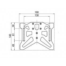 Support de plaque LIGHTECH avec éclairage de plaque BMW C 600 SPORT