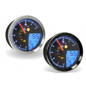 Compteur de vitesse KOSO Harley Davidson Chrome