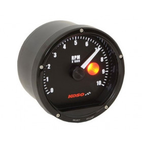 Compte tour KOSO D75 noir 10000rpm