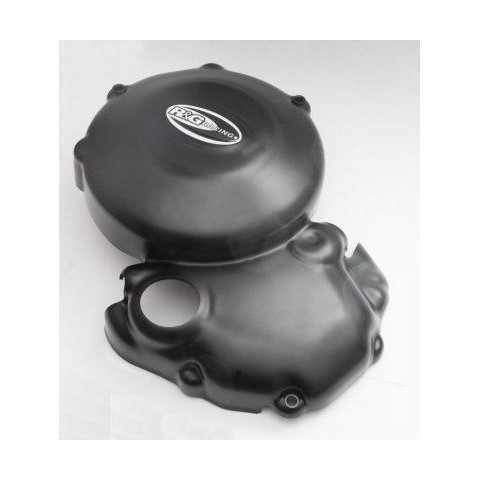 Couvre-carter droit (embrayage) R&G RACING noir Kawasaki ER-6 N/F