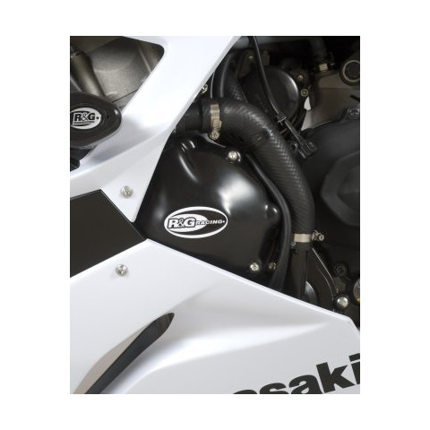 Couvre-carter gauche (alternateur) R&G RACING noir Kawasaki ZX-6R