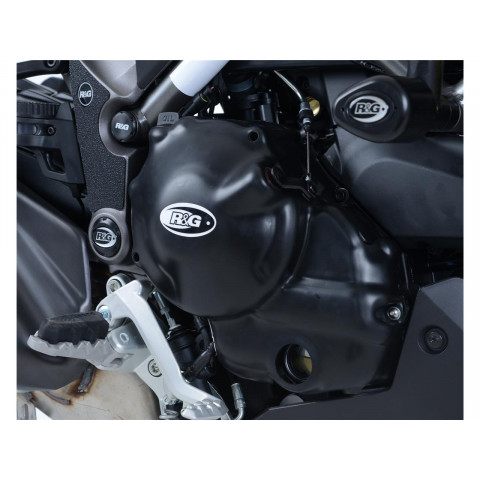 Couvre-carter droit R&G RACING noir Ducati 950 Multistrada