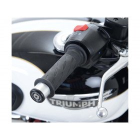 Embouts de guidon R&G RACING noir Triumph Bonneville T120