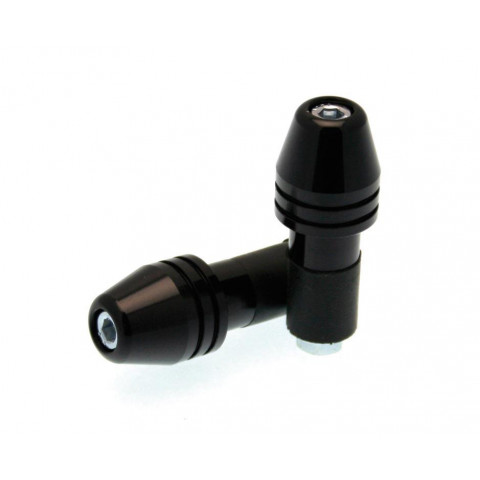 Embouts de guidon BIHR Rocket Ø18mm noir 