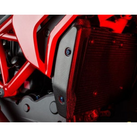 Carter de radiateur LIGHTECH carbone mat Ducati Hypermotard 821