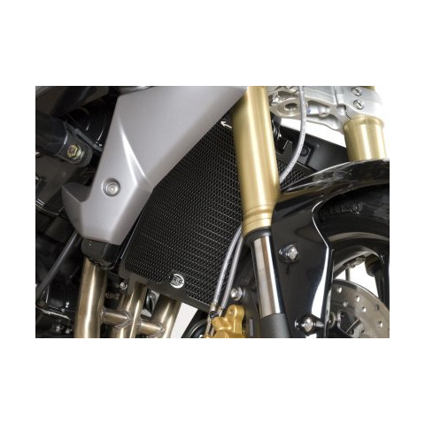 Protection de radiateur R&G RACING noir Triumph Daytona/Street Triple 675