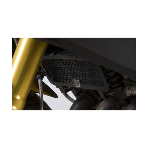 Protection de radiateur d'huile R&G RACING alu noir Benelli TNT 1130 Cafe Racer