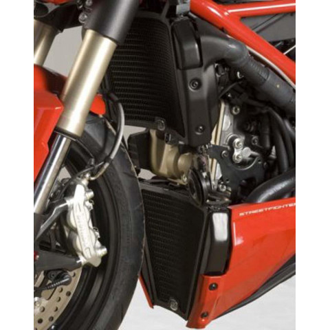 Protection de radiateur (eau & huile) R&G RACING noir Ducati Streetfighter 848