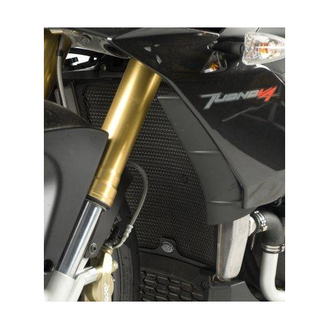 Protection de radiateur R&G RACING noir Aprilia Tuono V4R