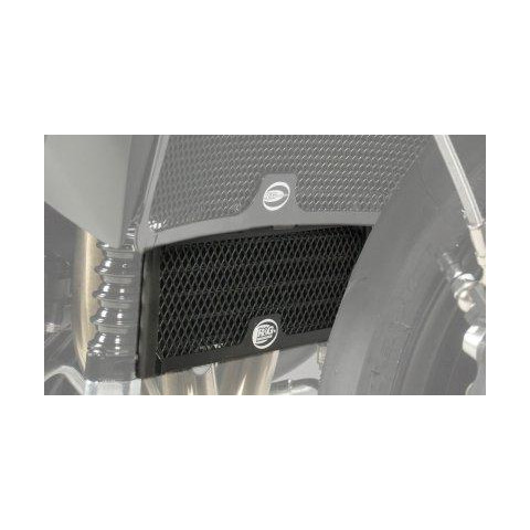 Protection de radiateur (huile) R&G RACING noir Triumph Speed 94/R / Speed Triple 1050/R