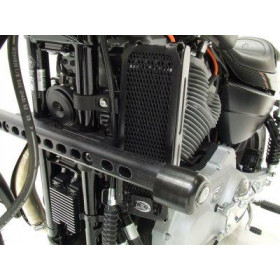 Protection de radiateur (huile) R&G RACING noir Harley Davidson XR1200