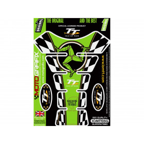 Protection de réservoir MOTOGRAFIX 1pcs vert Isle of Man