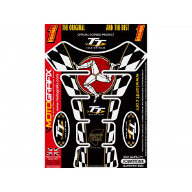 Protection de réservoir MOTOGRAFIX 1pcs noir Isle of Man