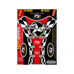 Protection de réservoir MOTOGRAFIX 1pcs rouge Isle of Man