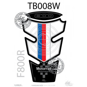 Protection de réservoir MOTOGRAFIX 2pcs bleu/rouge/blanc BMW F800R