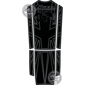 Protection de réservoir MOTOGRAFIX 5pcs noir/gris Triumph Tiger 1200 Explorer
