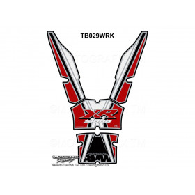 Protection de réservoir MOTOGRAFIX blanc/rouge/noir BMW S1000XR