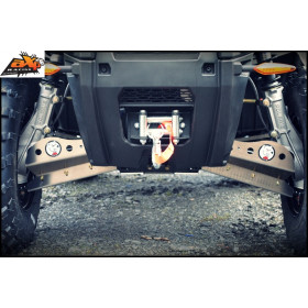 Protections de triangle avant AXP alu 4mm Polaris Sportsman
