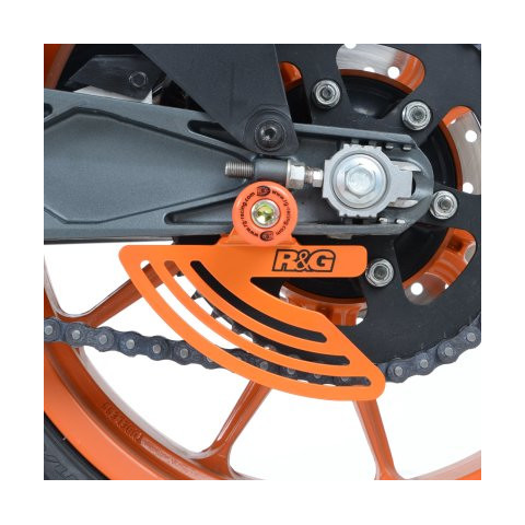 Protège couronne R&G RACING aluminium orange KTM RC125/200/390