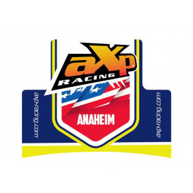 Semelle MX AXP Anaheim PHD noir/déco bleu-jaune Husqvarna TC125