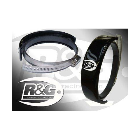 Protection de silencieux rond R&G RACING noir Ø140-165mm