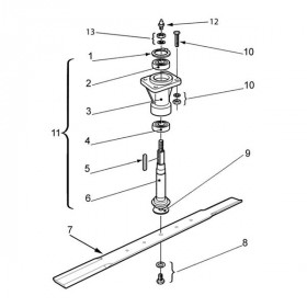 Pièce détachée - Broche assemblé WESSEX