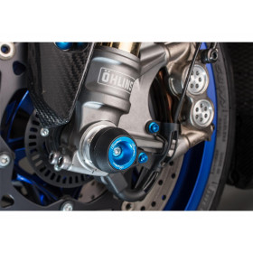 Protections fourche et bras oscillant (axe de roue) LIGHTECH cobalt Honda CBR1000RR