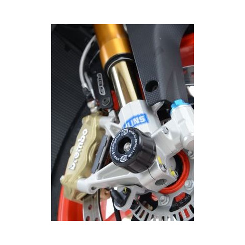 Protection de fourche R&G RACING noir Aprilia Tuono V4