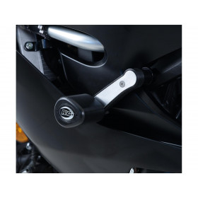 Tampons de protection R&G RACING Aero noir sans percage Yamaha YZF-R6
