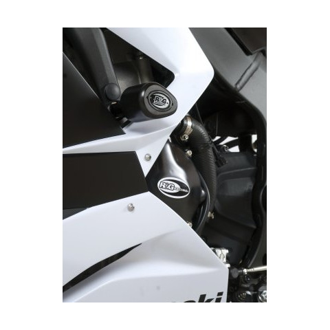 Tampon de protection R&G RACING Aero noir Kawasaki ZX-6R/ZX636-R