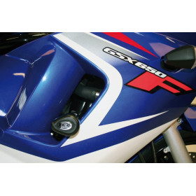 Tampons de protection R&G RACING Aero noir Suzuki GSX650F