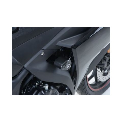 Tampons de protections R&G RACING Aero Race version noir Yamaha YZF-R3