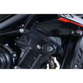 Tampons de protection R&G RACING Aero noir Triumph Street Triple 