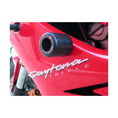 Tampons de protection R&G RACING Classic Style blanc Triumph 675 Daytona